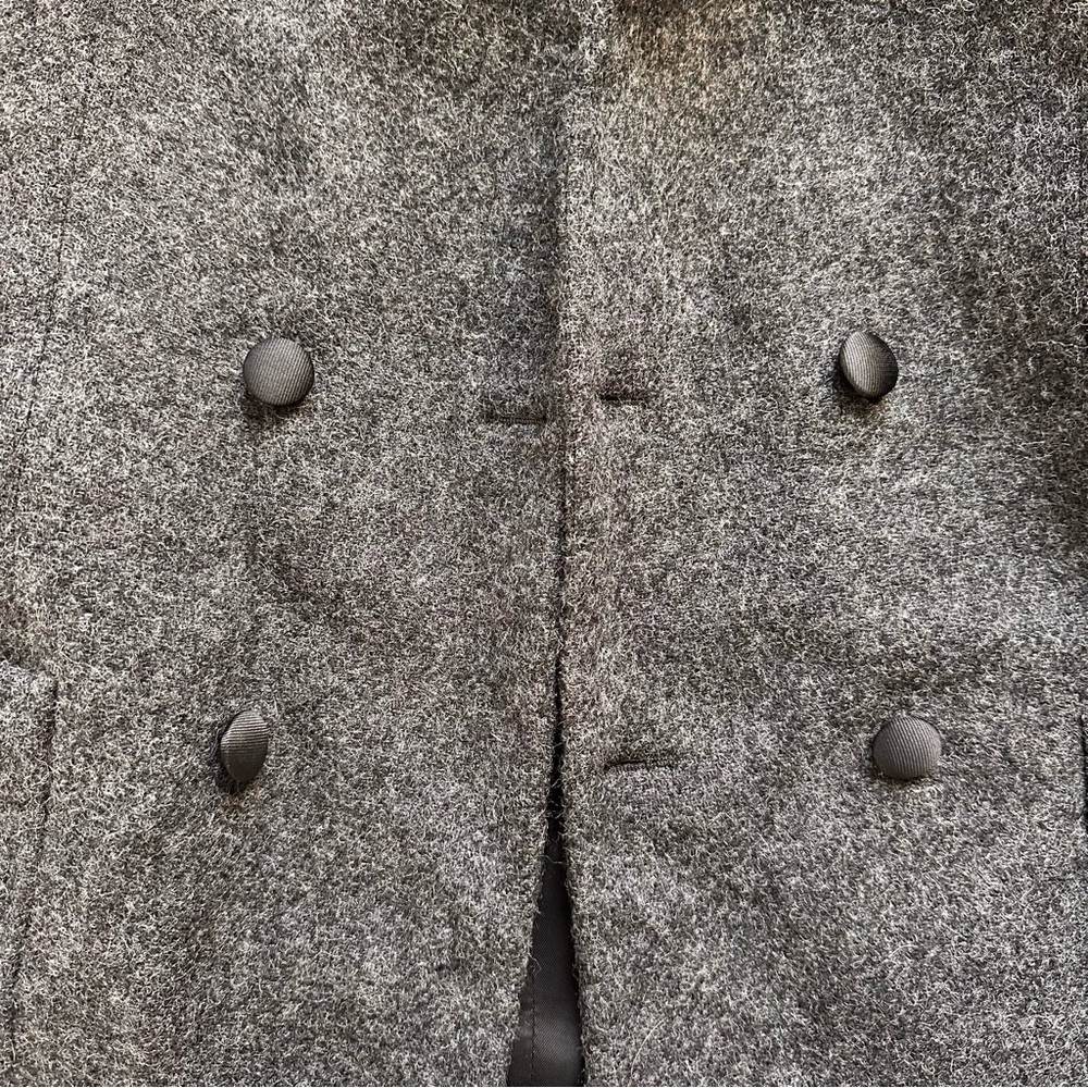 ASOS Women’s Gray Wool Double Breasted Blazer Jacket Size EU 36 US 6 - Picture 4 of 8